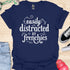 Easily distracted by frenchies - V4 - Magical Text T-Shirt